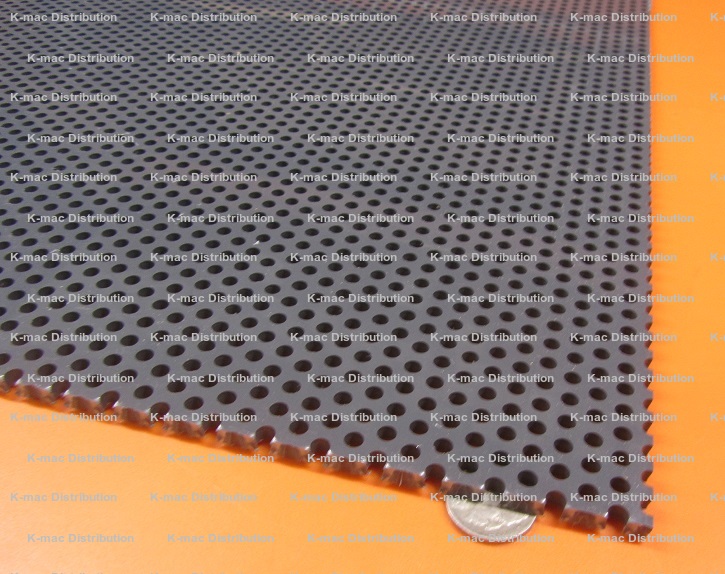 PVC Sheets with Perforated Holes, .062 to .250 Inch Thick